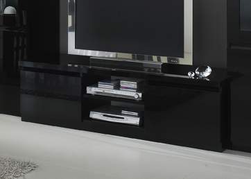 Top licentie temperen TV meubel Klein Rhee Zwart | Goedkoopst bij A-meubel