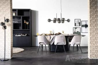 Eettafel Aron ovaal 300x110 - Zwart - 95673