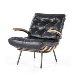 Fauteuil Bastiaan - Zwart Java Leder - 97621