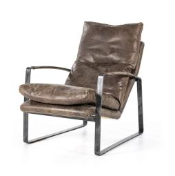 Fauteuil Lex - Donker Bruin Vintage Leer - 92091