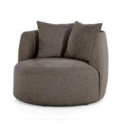 Fauteuil Louis met kussen - Bruin Spark - 95802  